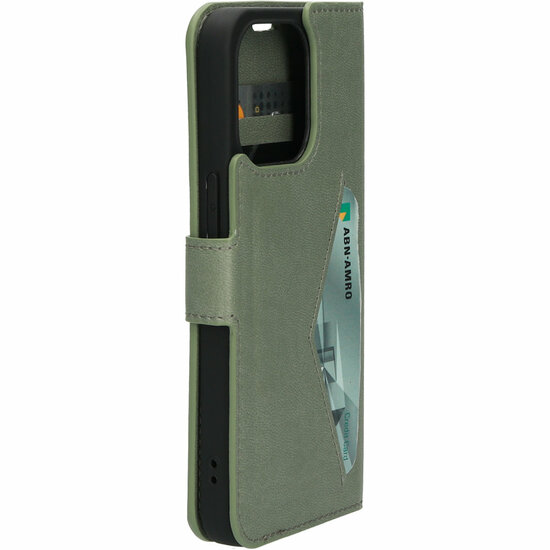 Mobiparts Classic Wallet iPhone 13 Pro hoesje Groen
