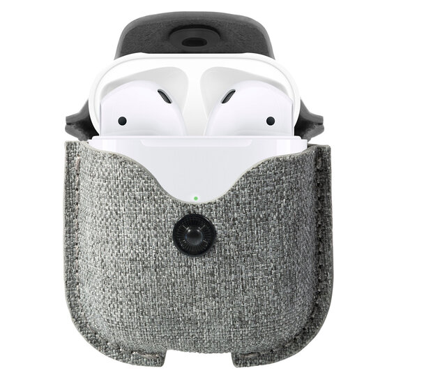 Twelve South AirSnap AirPods hoes Twill Lichtgrijs