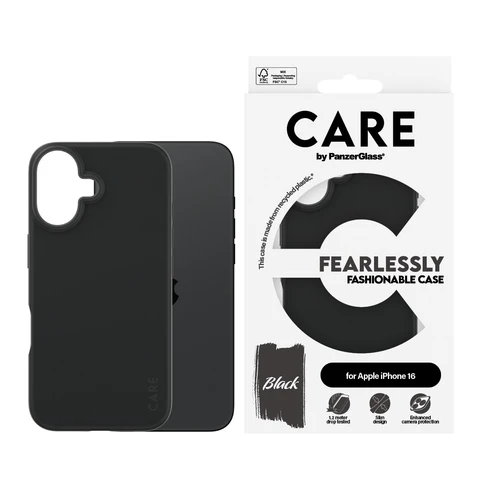 PanzerGlass CARE iPhone 16 hoesje zwart