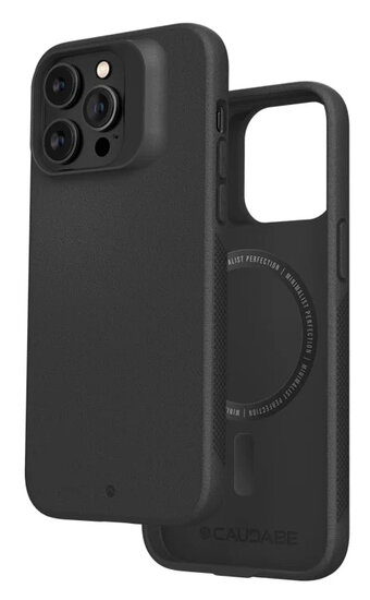 Caudabe Synthesis iPhone 14 Pro hoesje zwart