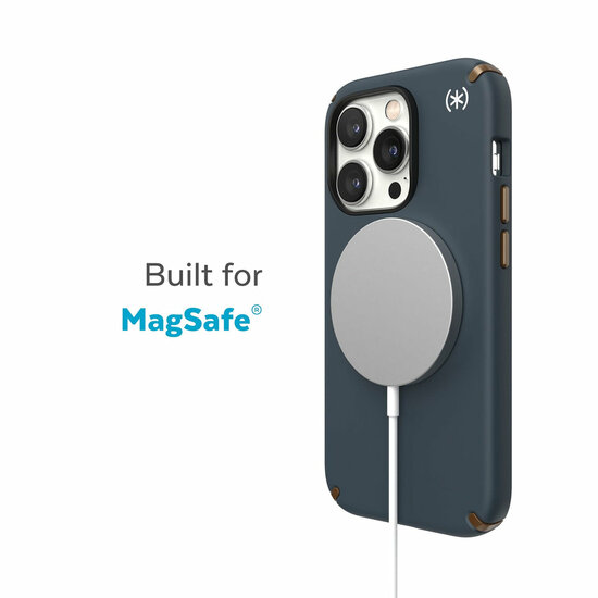 Speck Presidio 2 Pro MagSafe iPhone 14 Pro hoesje grijs