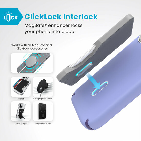 Speck Presidio 2 Pro Clicklock iPhone 16 Pro hoesje paars
