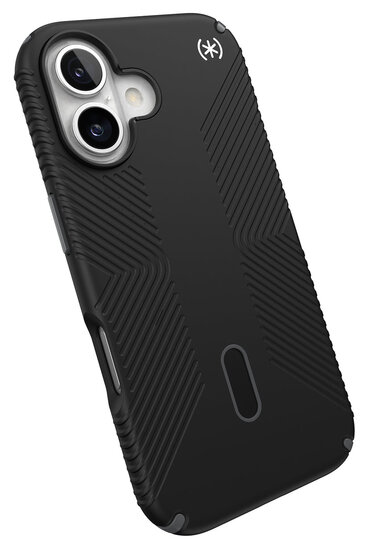 Speck Presidio 2 Grip Clicklock iPhone 16 Plus hoesje zwart
