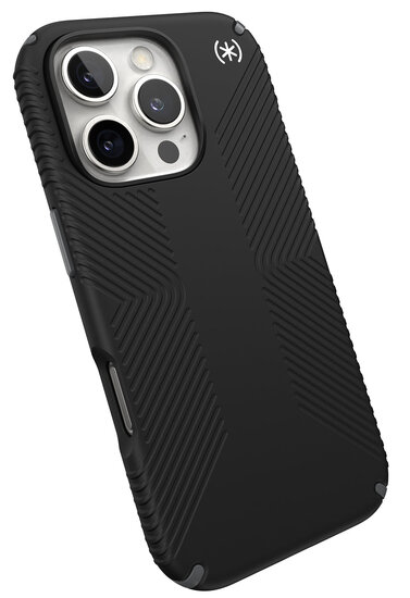 Speck Presidio 2 Grip iPhone 16 Pro Max hoesje zwart