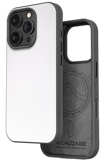 Caudabe Paragon iPhone 16 Pro Max hoesje wit