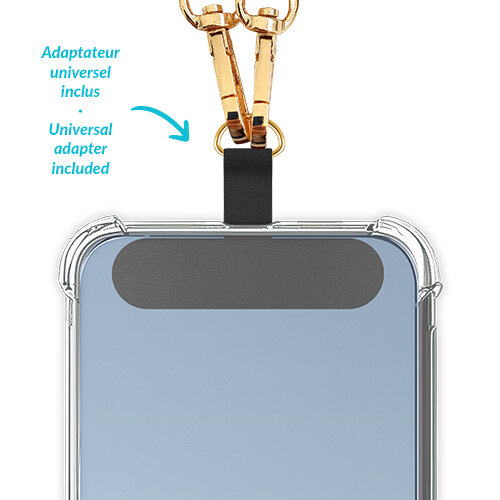 Zanae Mineral telefoon draagkoord ketting rood