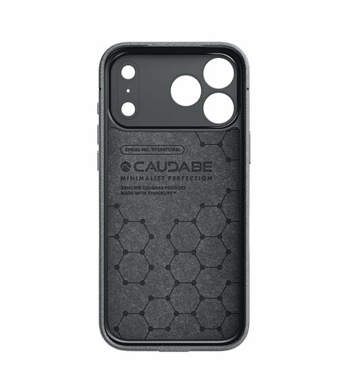 Caudabe Sheath MagSafe 17 Pro hoesje grijs