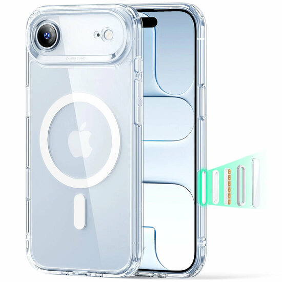 ESR Classic Hybrid camera control iPhone Air hoesje doorzichtig