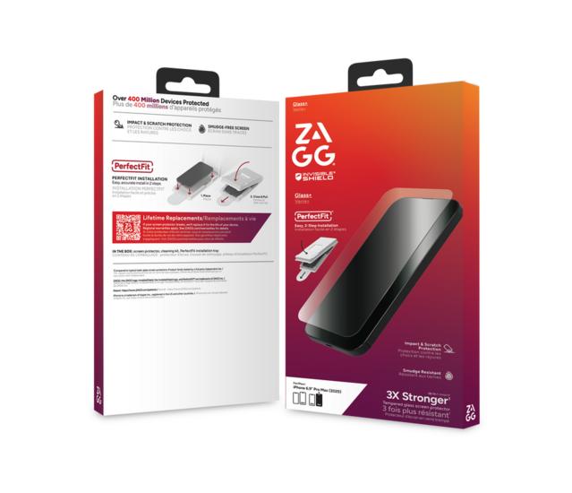 ZAGG InvisibleShield Glass iPhone 17 Pro Max screenprotector
