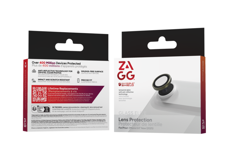 ZAGG InvisibleShield iPhone 17 Air camera protector groen