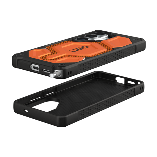 UAG Monarch Pro Galaxy S26 Ultra hoesje kevlar oranje