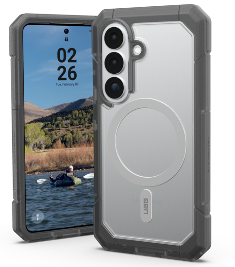 UAG Trooper MagSafe Galaxy S26 hoesje ash doorzichtig