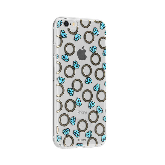 FLAVR iPlate iPhone SE 2022 / 2020 / 8 / 7 hoesje Diamant