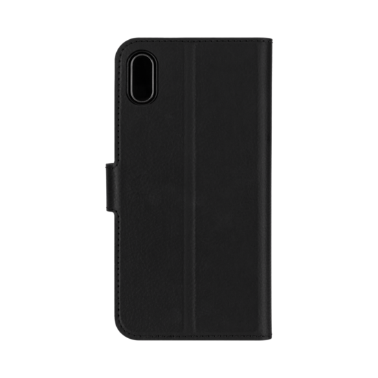 Xqisit Wallet iPhone X hoesje Zwart