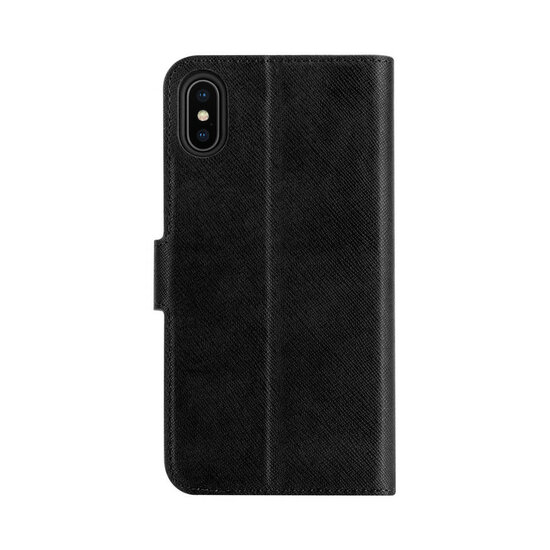 Xqisit Viskan Wallet iPhone XS Max hoesje Zwart
