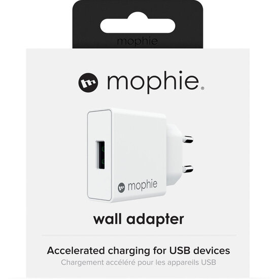 mophie USB-A thuislader Wit