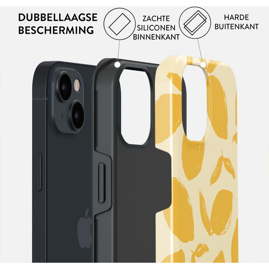 Burga Tough MagSafe iPhone 15 hoesje lemon tart