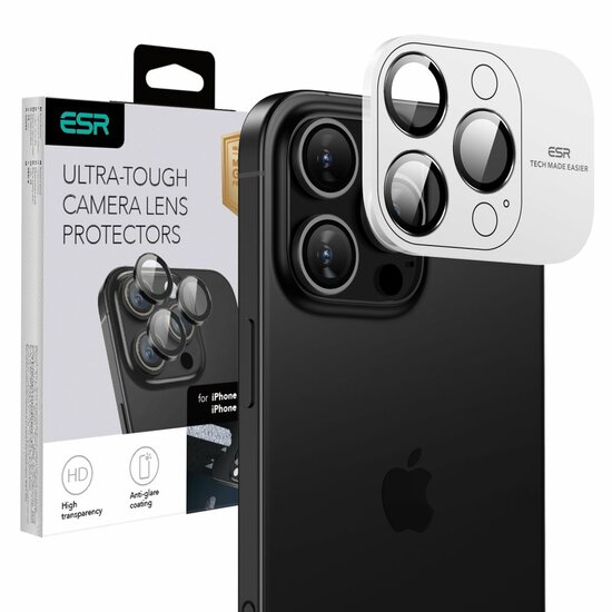 ESR Camera Lens iPhone 16 Pro / 16 Pro Max beschermer zwart