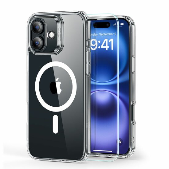 ESR Classic Hybrid iPhone 16 Plus hoesje &amp; screenprotector