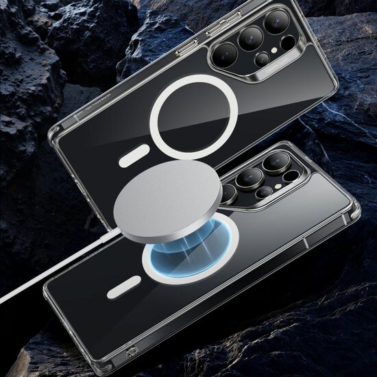 ESR Classic Hybrid HaloLock Galaxy S25 Ultra hoesje zwart