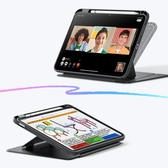ESR Flip Hybrid iPad 2025 hoesje zwart