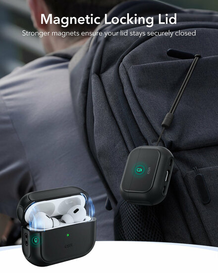 ESR Orbit Hybrid AirPods Pro 3 hoesje zwart