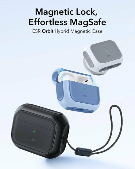 ESR Orbit Hybrid AirPods Pro 3 hoesje titanium