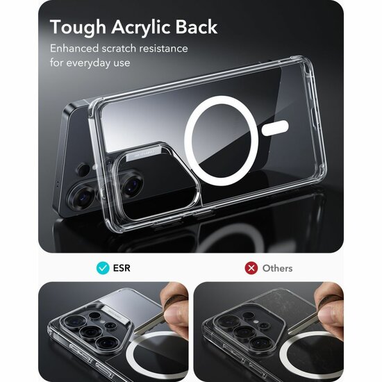 ESR Classic Hybrid MagSafe Galaxy S26 Ultra hoesje transparant