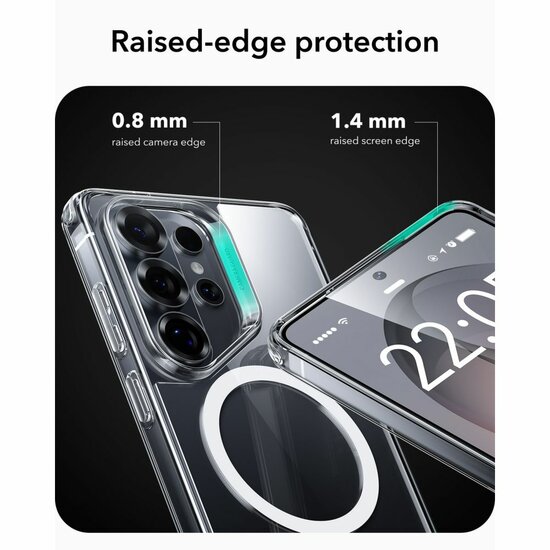 ESR Classic Hybrid MagSafe Galaxy S26 Ultra hoesje transparant
