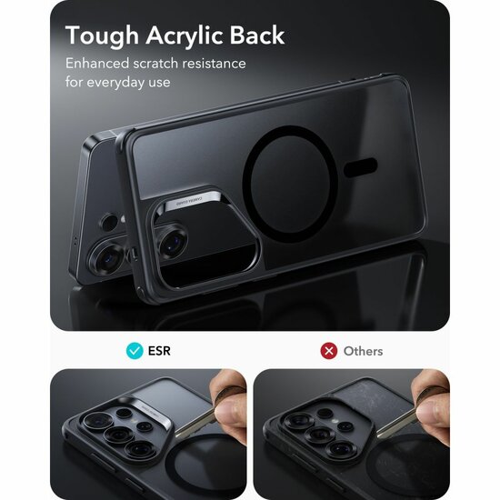 ESR Classic Hybrid MagSafe Galaxy S26 Ultra hoesje frosted zwart