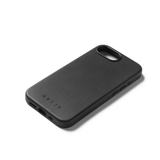 Mujjo leren MagSafe iPhone 17e / 16e hoesje zwart