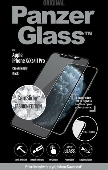 PanzerGlass CamSlider Swarovski iPhone 11 Pro / iPhone Xs screenprotector
