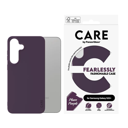 PanzerGlass CARE Galaxy S25+ Plus hoesje paars