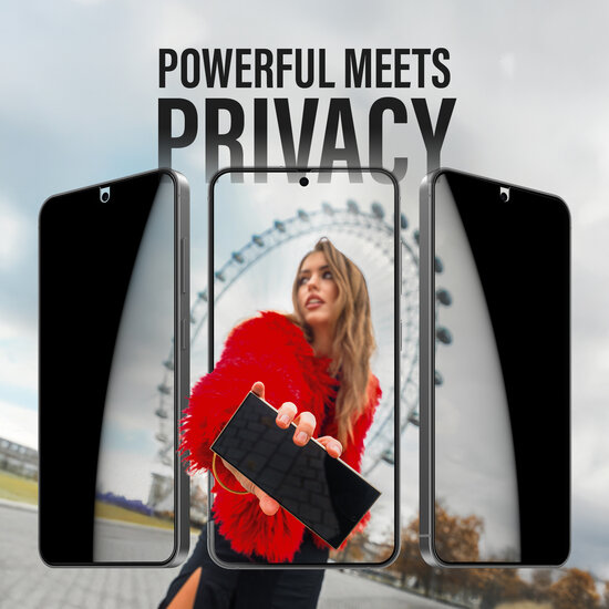 PanzerGlass Privacy UltraWide Fit Glazen Galaxy S25 screenprotector