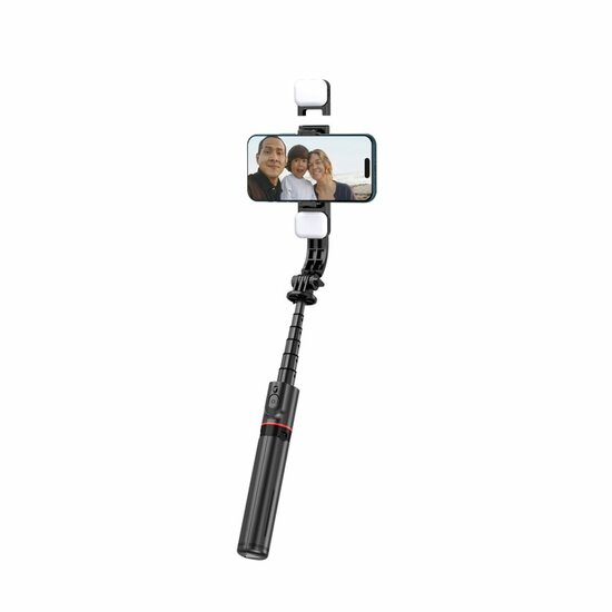 Tech Protection Bluetooth Selfie stick met tripod en LED lamp