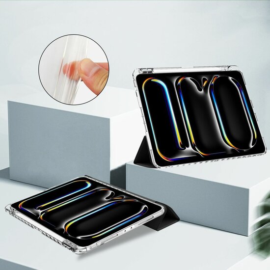 Tech Protection Hybrid Pencil iPad Pro 13 inch hoesje zwart