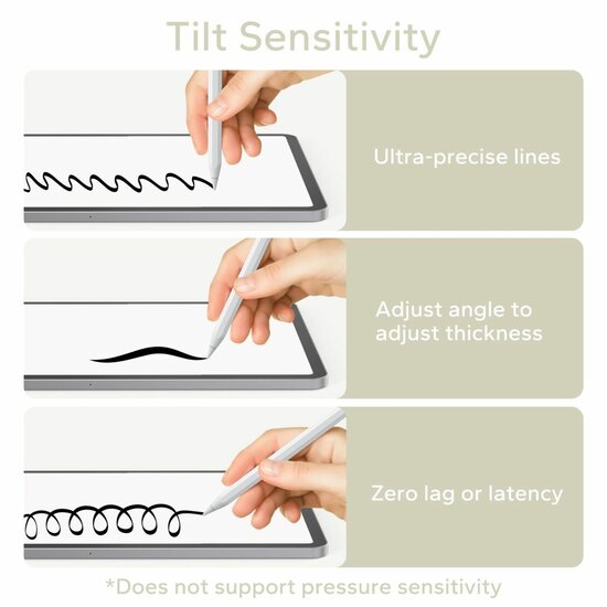 TechProtection Active 3 Magnetic Stylus Pen voor iPad wit