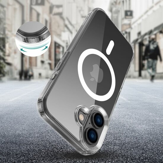 TechProtection MagSafe iPhone 16 Plus hoesje transparant