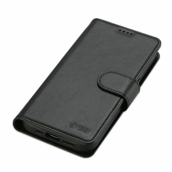 TechProtection MagSafe 2 in 1 wallet iPhone 16 hoesje zwart