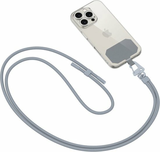 TechProtection Rope universeel draagkoord voor elke telefoon grijs