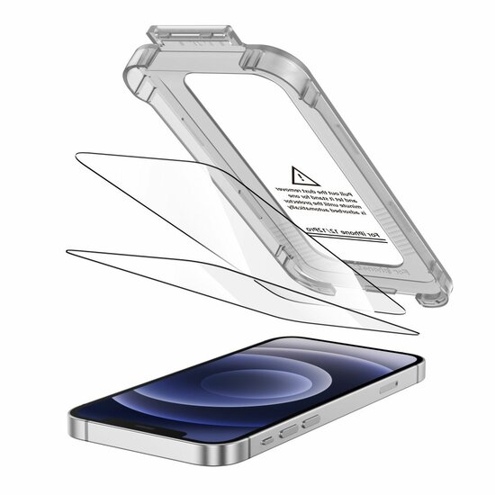TechProtection Quick Set iPhone 15 Pro glazen screenprotector 2 pack