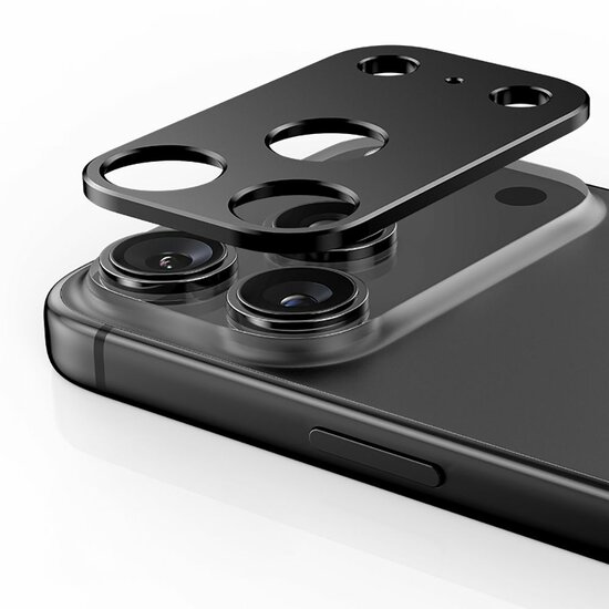 TechProtection iPhone 17 Pro aluminium camera beschermer zwart