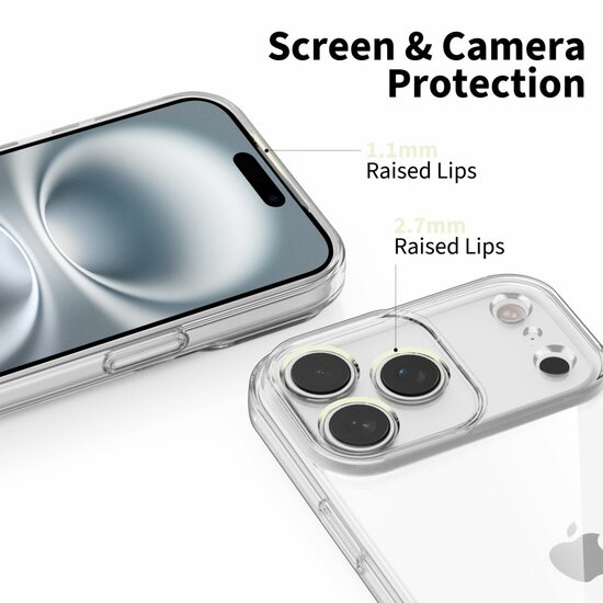 TechProtection Air iPhone 17 Pro Max hoesje transparant