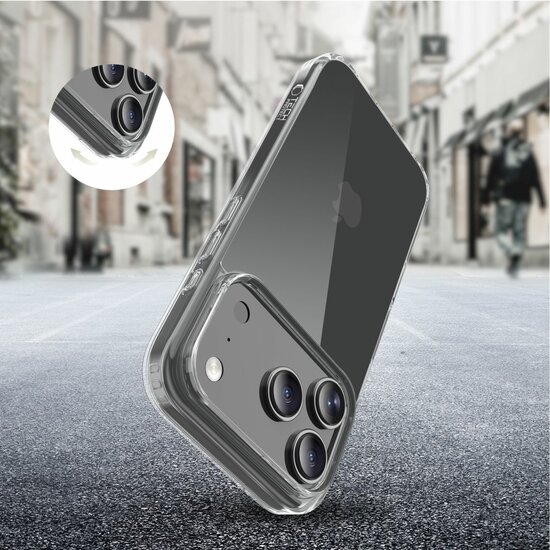 TechProtection Air Hybrid iPhone 17 Pro hoesje transparant