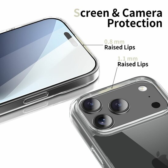 TechProtection Air Hybrid iPhone 17 Pro Max hoesje transparant