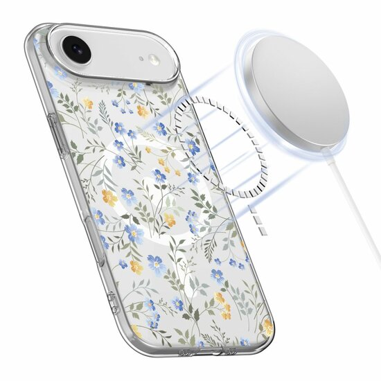 TechProtection Flex MagSafe iPhone 17 Air hoesje spring flowers