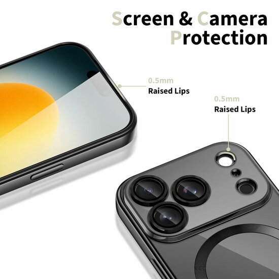 TechProtection Flex MagSafe iPhone 17 Pro hoesje zwart