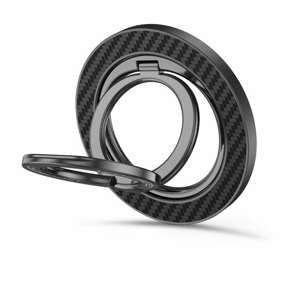 TechProtection Carbon Magnetic MagSafe telefoon ring stand
