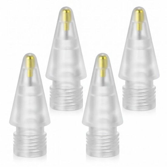 TechProtection Pencil Tips voor Apple Pencil 4 pack transparant
