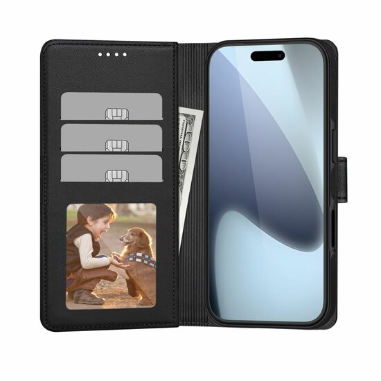 TechProtection MagSafe Wallet iPhone 17 Pro hoesje zwart